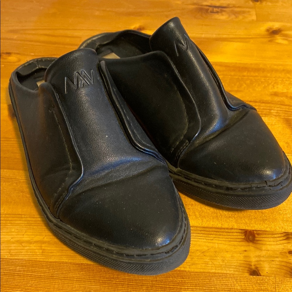 Black Matt & Nat Slip-On Shoes